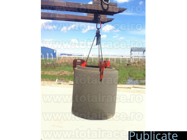 Dispozitive transport tuburi beton cu clesti de ridicare - 5