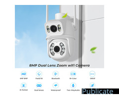 Camera Supraveghere Wifi 4K 8MP PTZ cu lentila duala 2in1 ONVIF ICSEEdetectare umana - Imagine 4